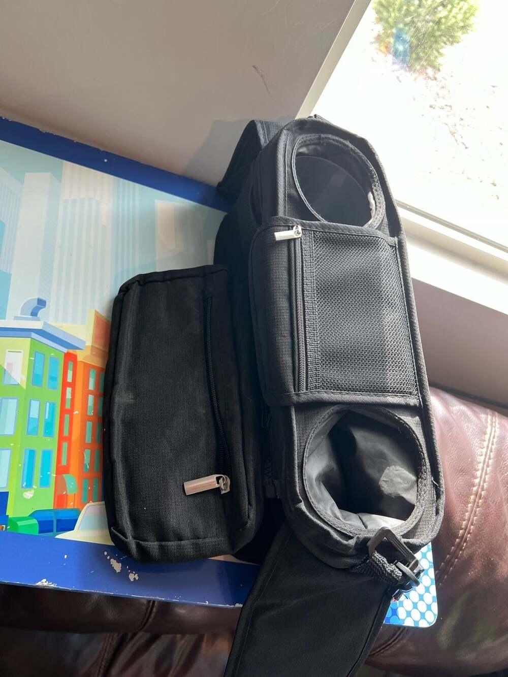 Momcozy Universal Stroller Organizer with Insulated Cup Holder Detachable Phone